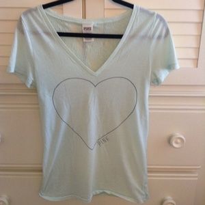 Victoria Secret V Neck w/lace t-shirt
